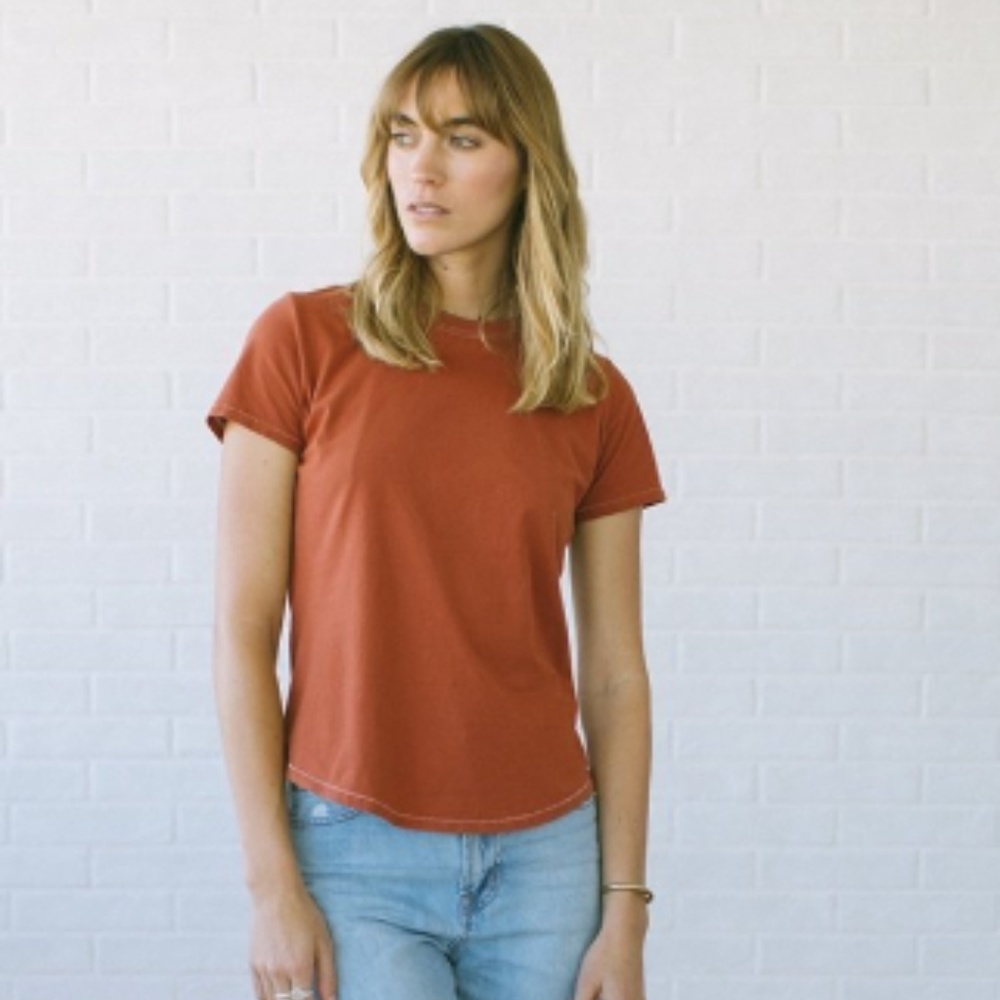 Tradlands rust girlfriend shirt